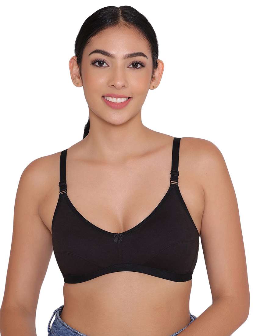 women multicolored solid set of 2 regular bra - 21357034 -  Standard Image - 1