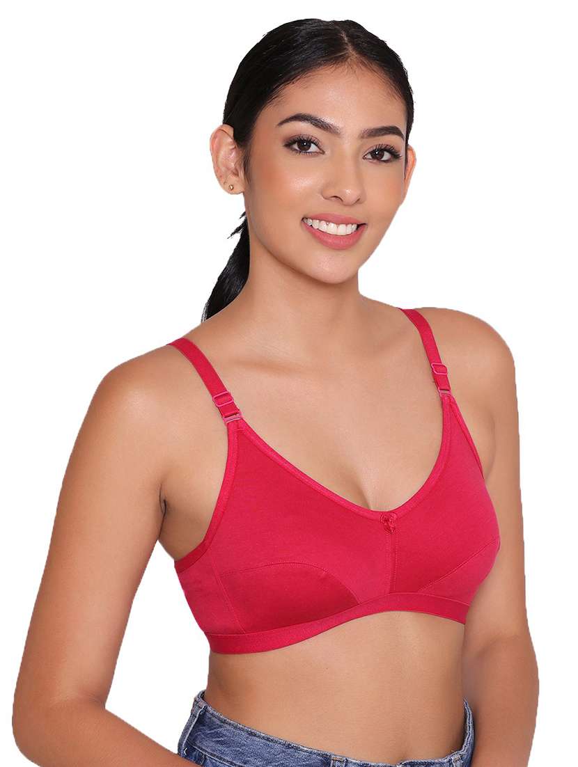 women non wired solid regular bra - 21357039 -  Standard Image - 1