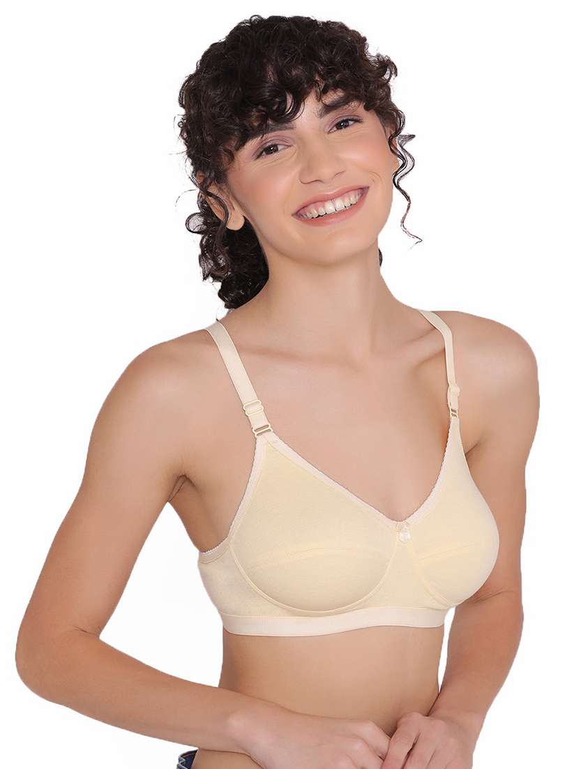 women non wired solid regular bra - 21357044 -  Standard Image - 1