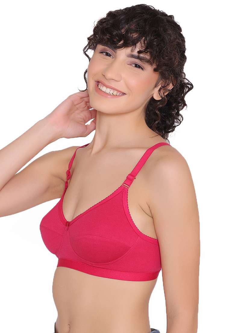 women non wired solid regular bra - 21357045 -  Standard Image - 1
