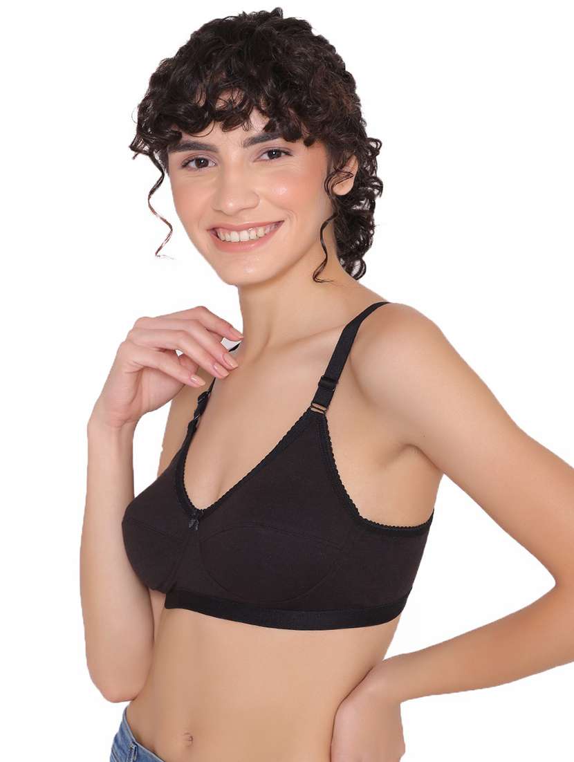 women non wired solid regular bra - 21357048 -  Standard Image - 1