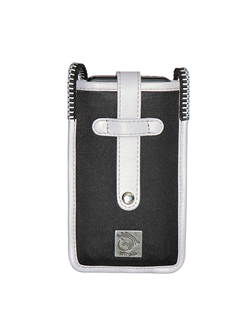 grey leather regular pouch - 21357277 - Zoom Image - 0
