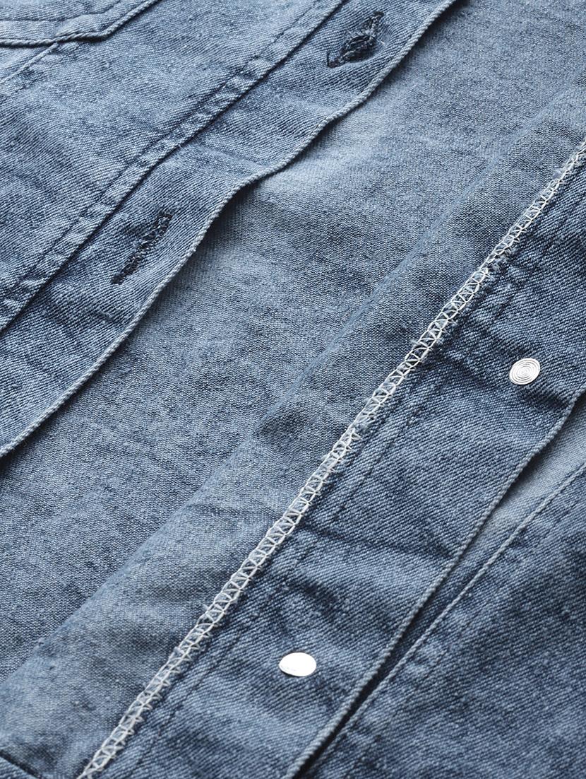women long sleeve denim jacket - 21357340 - Standard Image - 4
