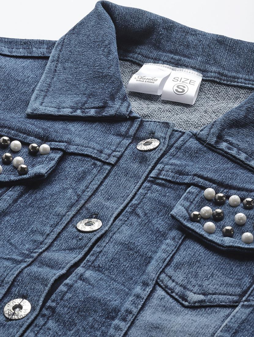 women long sleeve denim jacket - 21357345 - Standard Image - 4