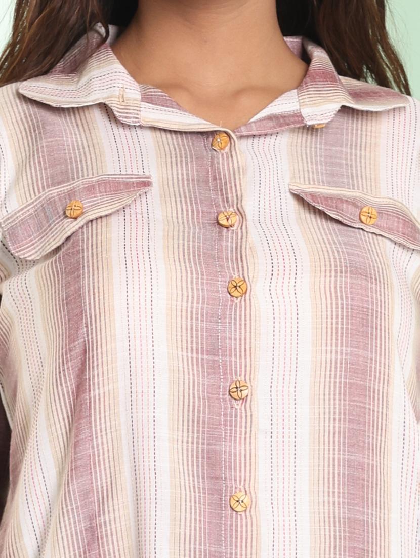 women three quarter sleeve straight kurta - 21357906 - Standard Image - 4