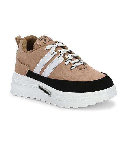 women beige lace-up sneaker - 21359306 - Standard Image - 0