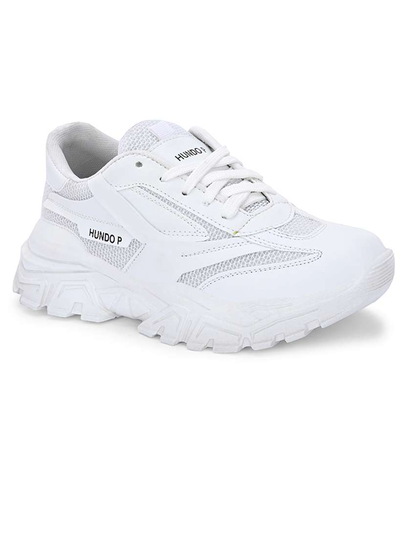 women white lace-up sneaker