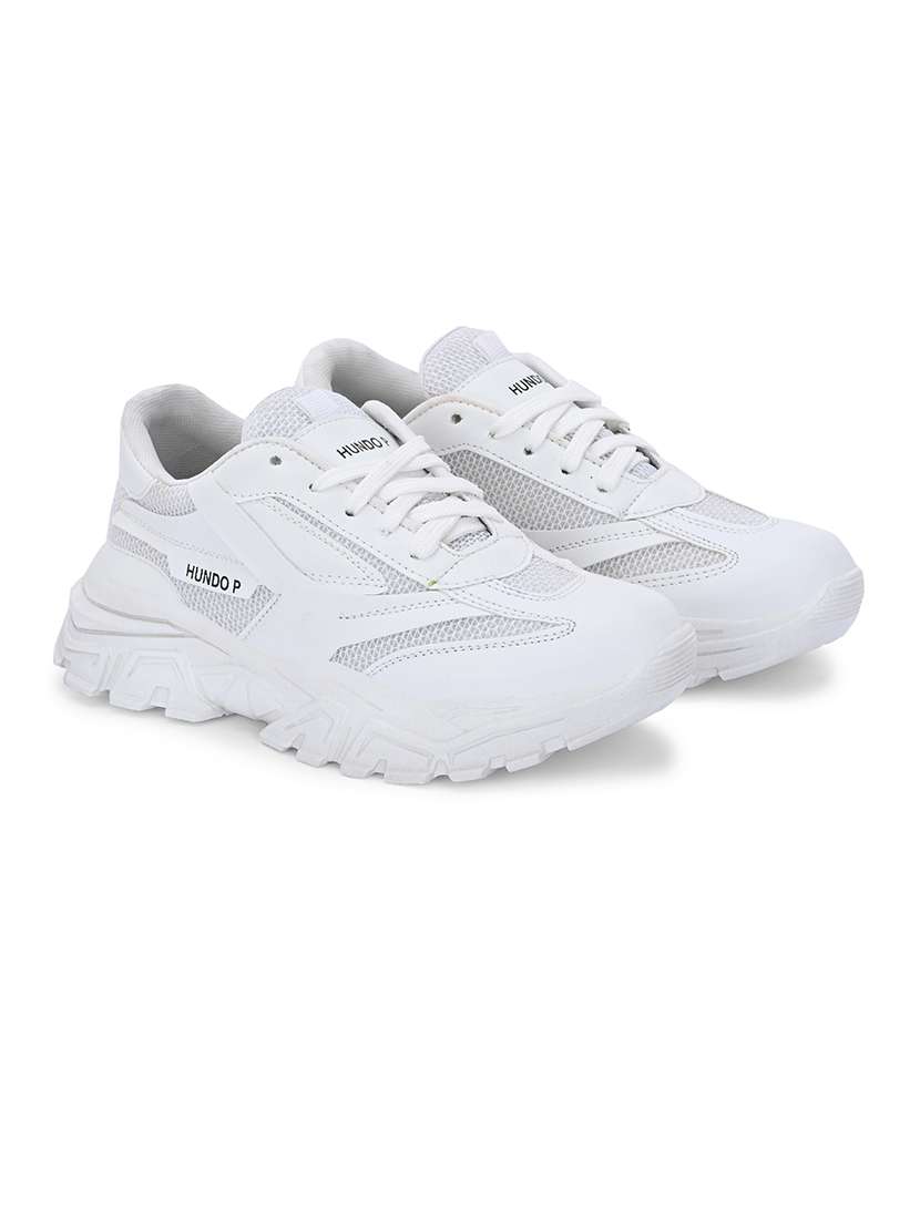 women white lace-up sneaker - 21359309 -  Standard Image - 1