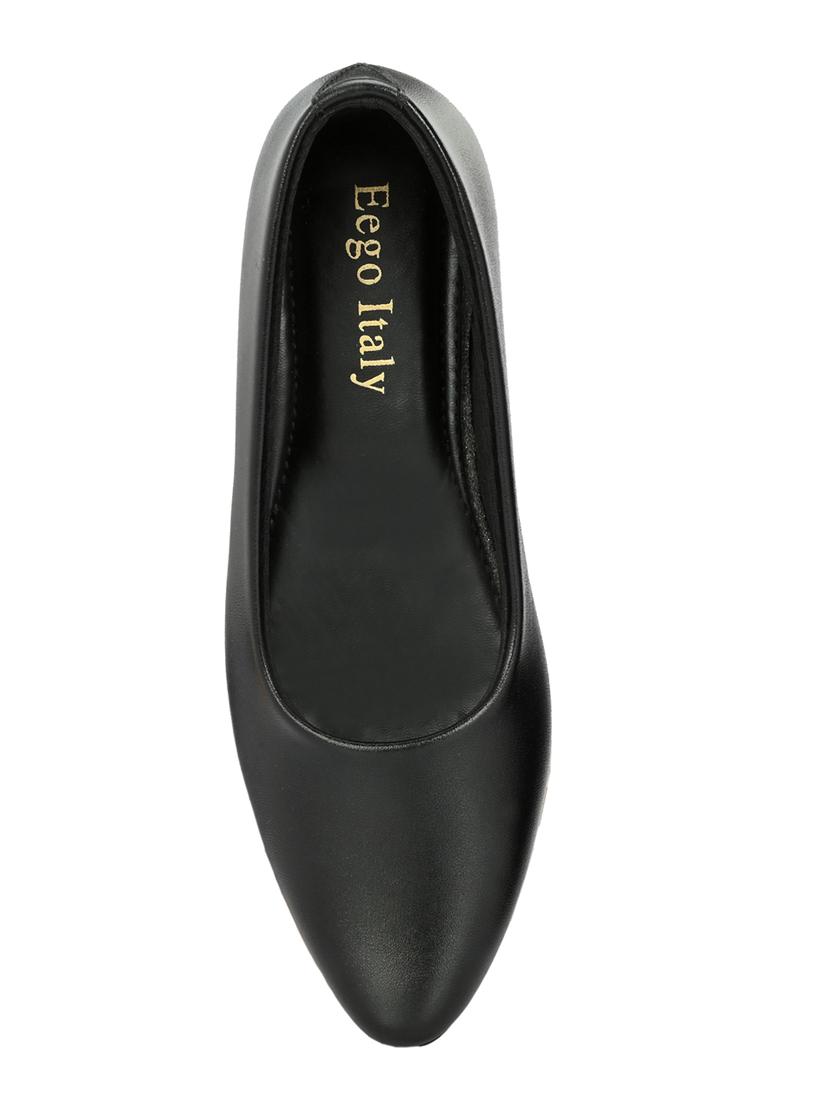 women black slip on formal shoes - 21359310 - Standard Image - 4