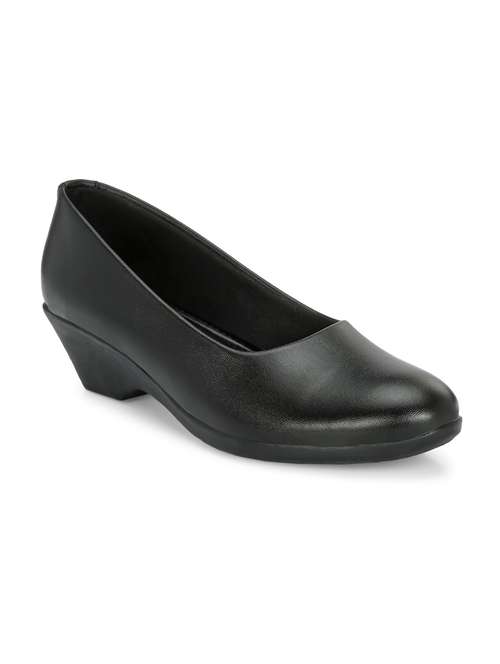 women black slip on formal shoe - 21359311 - Standard Image - 0
