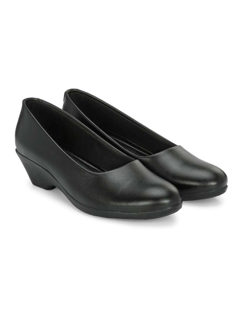 women black slip on formal shoe - 21359311 - Standard Image - 1
