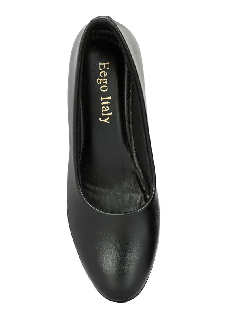 women black slip on formal shoe - 21359311 - Standard Image - 4