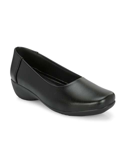 women black slip on formal shoe - 21359313 - Standard Image - 0