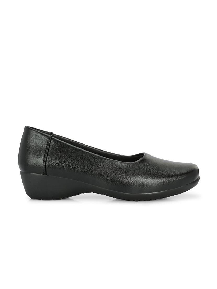 women black slip on formal shoe - 21359313 - Standard Image - 1