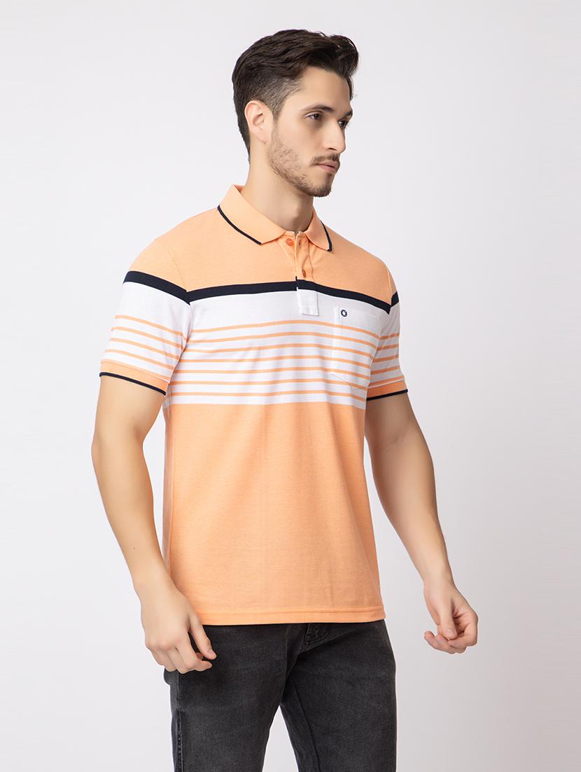 men striped polo t-shirt - 21359328 - Standard Image - 1
