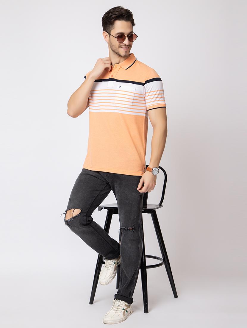 men striped polo t-shirt - 21359328 - Standard Image - 4