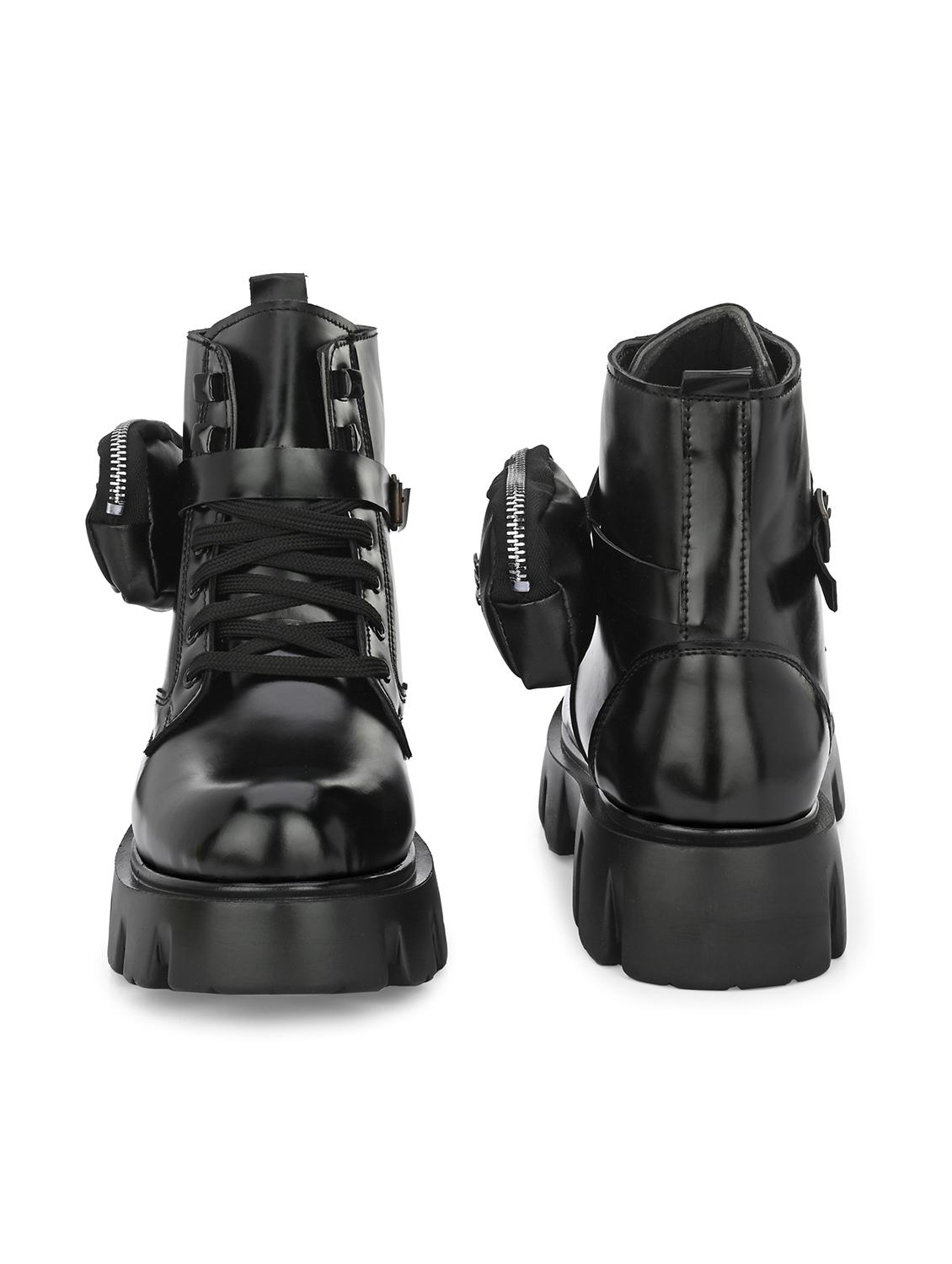 black high tops boots - 21359348 - Standard Image - 4