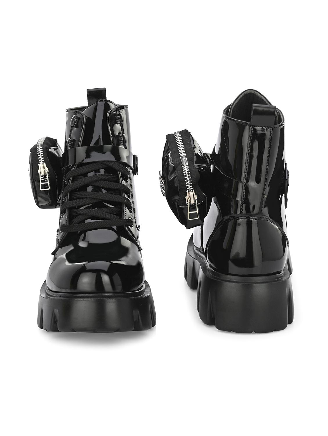 black high tops boots - 21359349 - Standard Image - 4