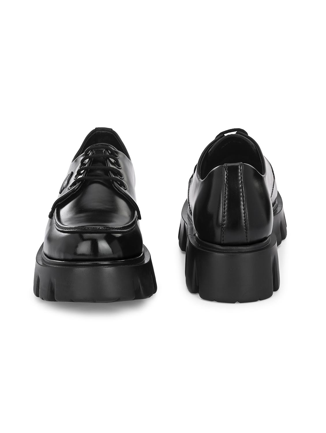 black lace up shoes - 21359350 - Standard Image - 4