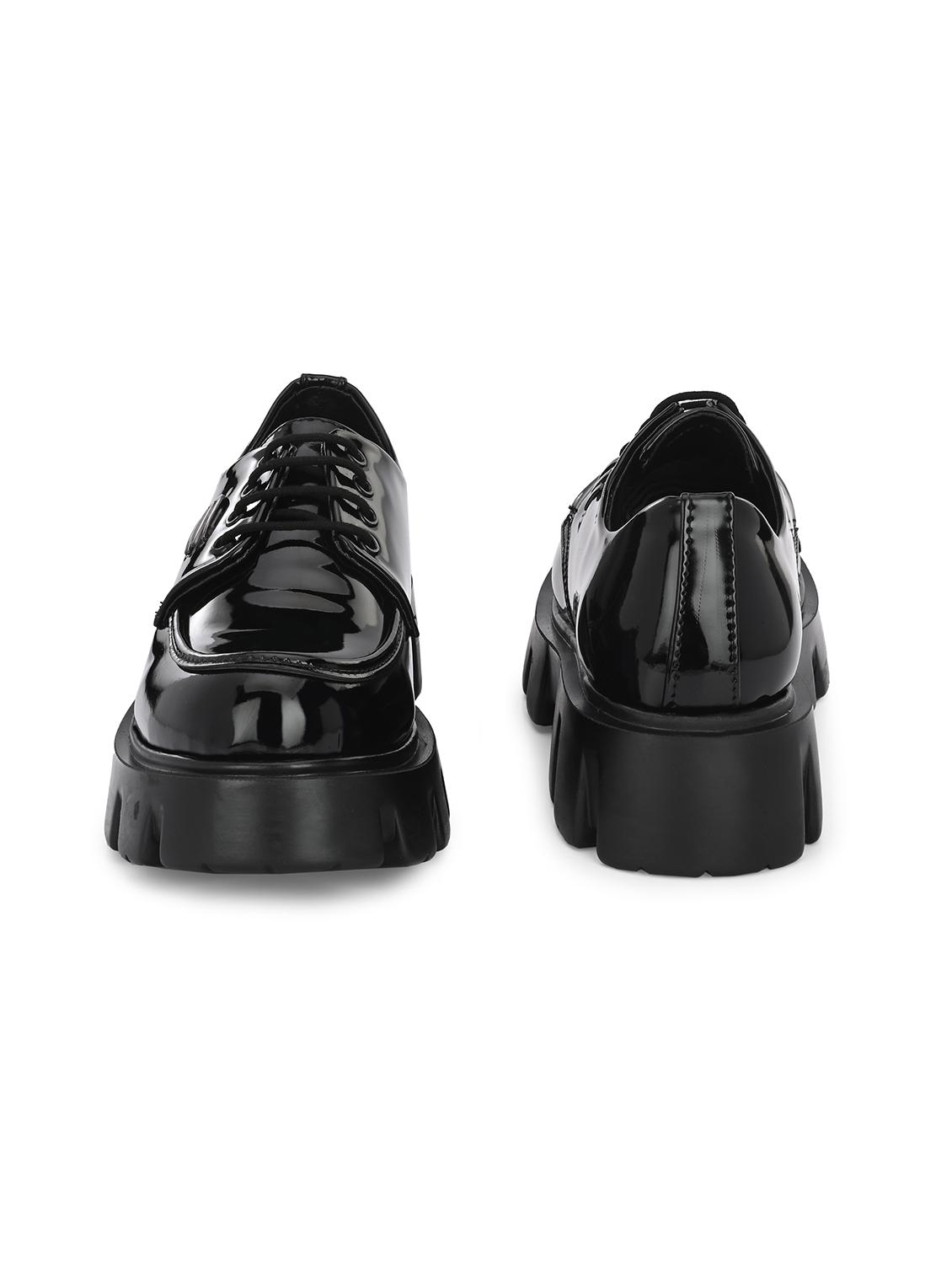 black lace up shoes - 21359351 - Standard Image - 4