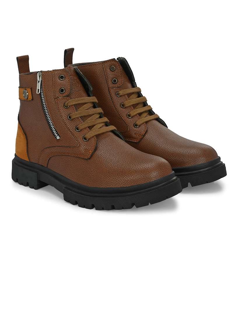 brown high tops boots - 21359353 -  Standard Image - 1