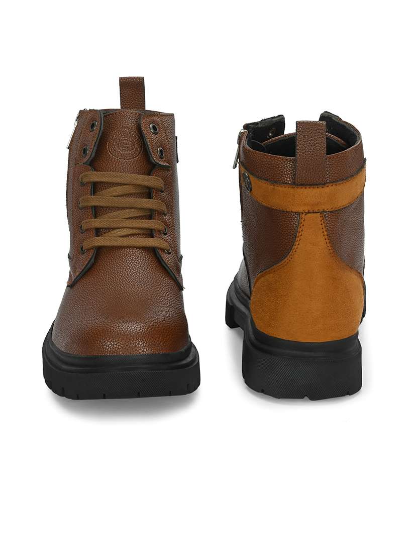 brown high tops boots - 21359353 -  Standard Image - 4