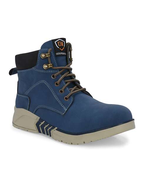 men blue hiking boots - 21359357 - Standard Image - 0