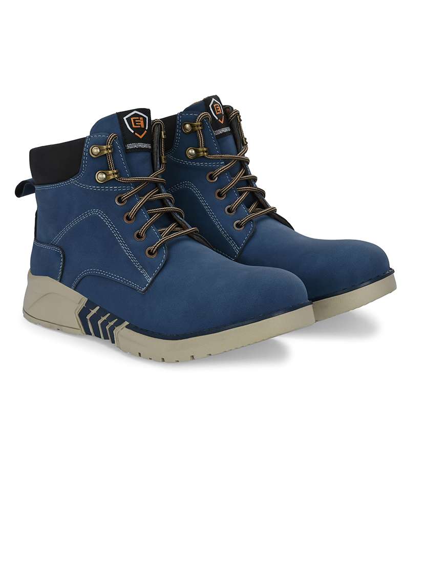 men blue hiking boots - 21359357 - Standard Image - 1