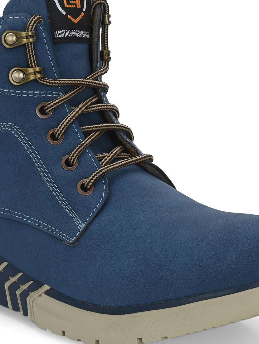 men blue hiking boots - 21359357 - Standard Image - 4
