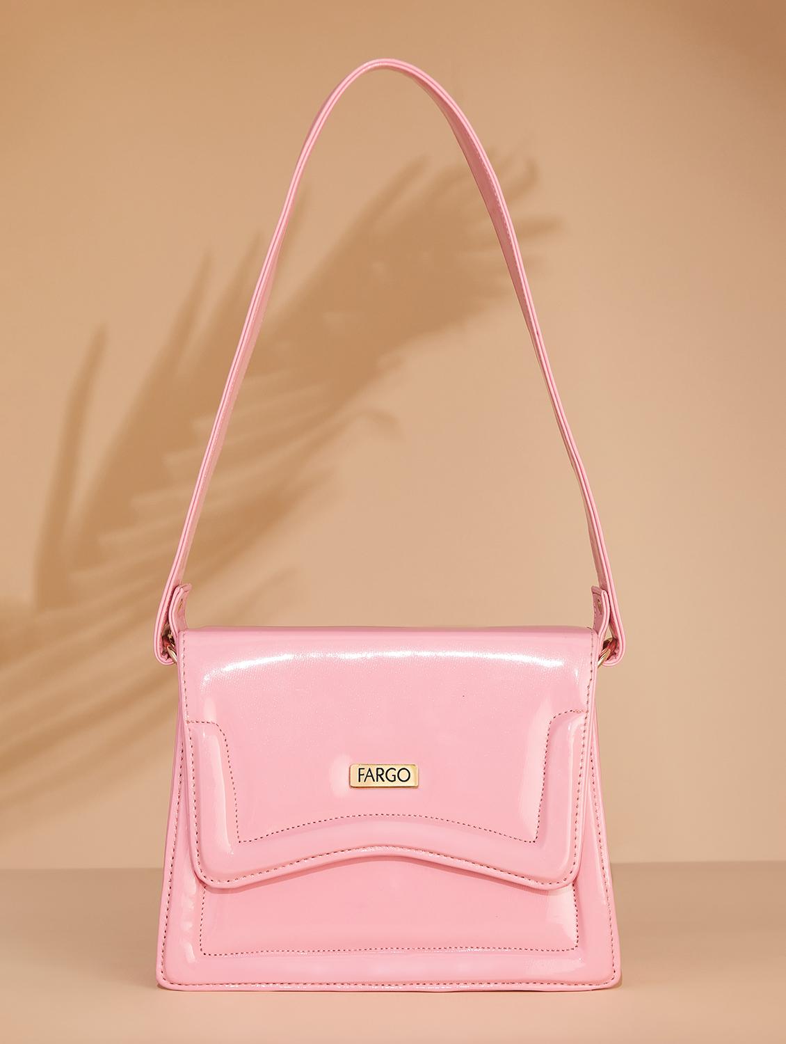 women pink leatherette solids handbag - 21359406 -  Zoom Image - 0
