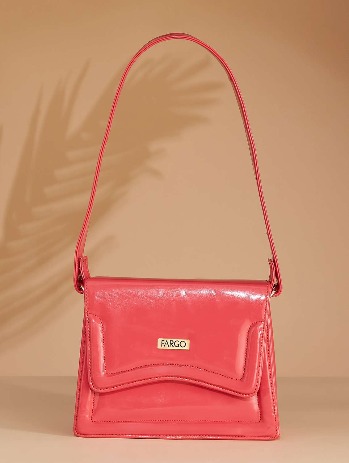 red leatherette (pu) handbag