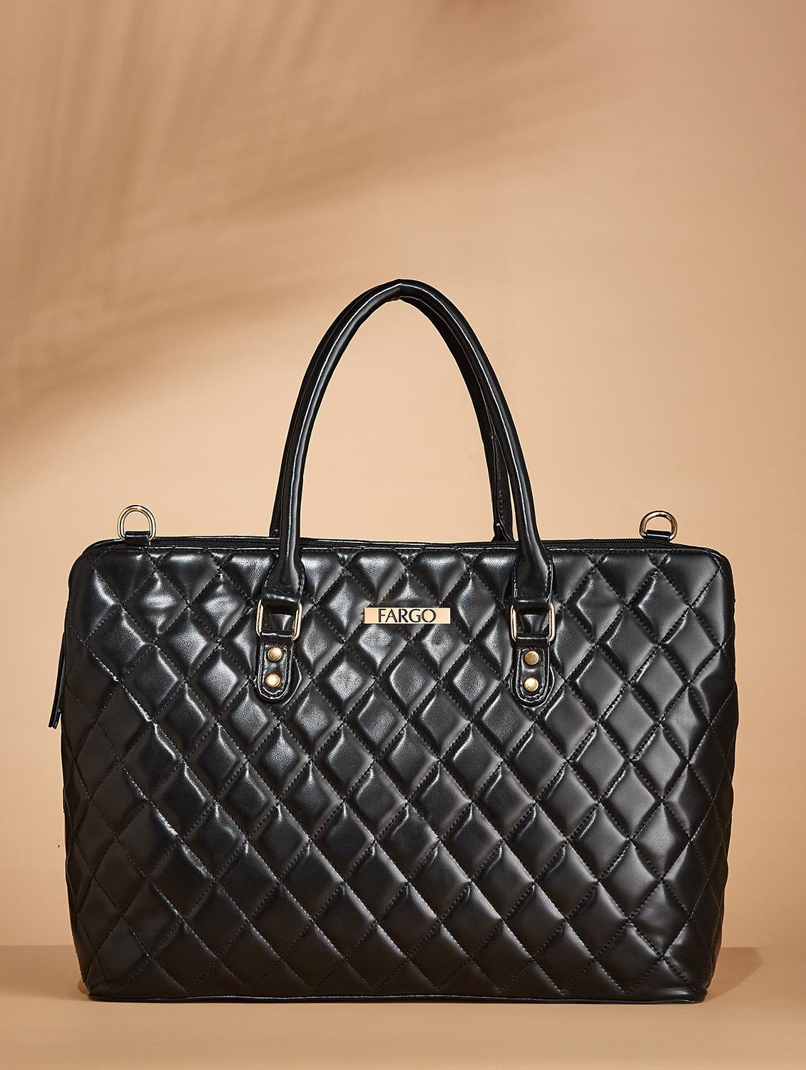 women solid leatherette handbag - 21359411 - Zoom Image - 0