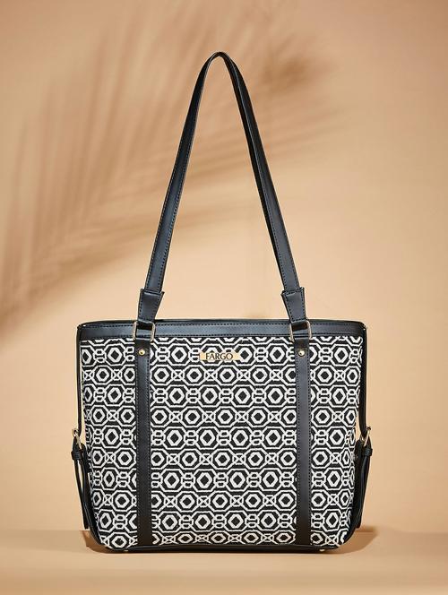 women printed leatherette handbag - 21359413 - Standard Image - 0