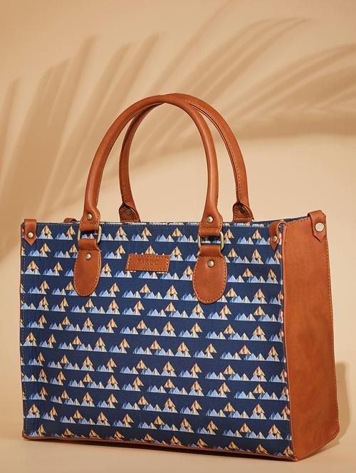 women navy blue printed handbag - 21359434 -  Standard Image - 0