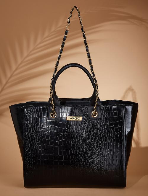 women solid leatherette handbag - 21359446 -  Standard Image - 0
