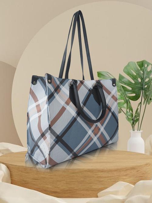 women checkered leatherette (pu) handbag - 21359540 -  Standard Image - 0