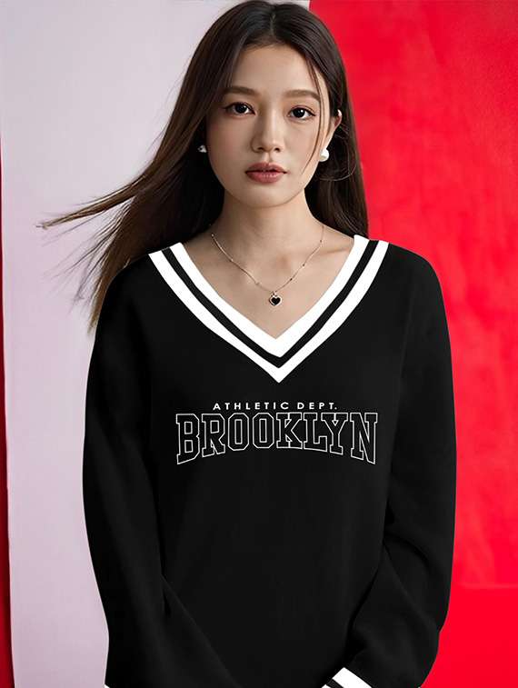 women front print oversized t-shirt - 21360040 -  Standard Image - 4