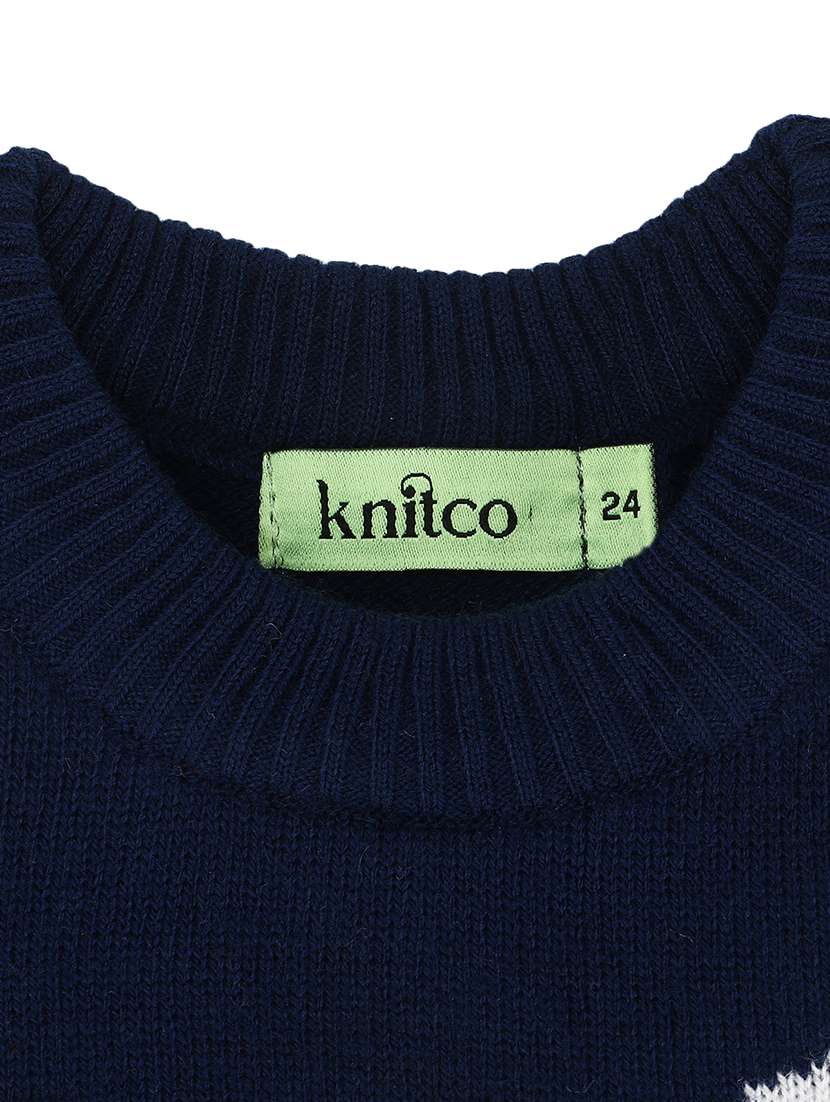 kids long sleeved self design sweater - 21360068 -  Standard Image - 4