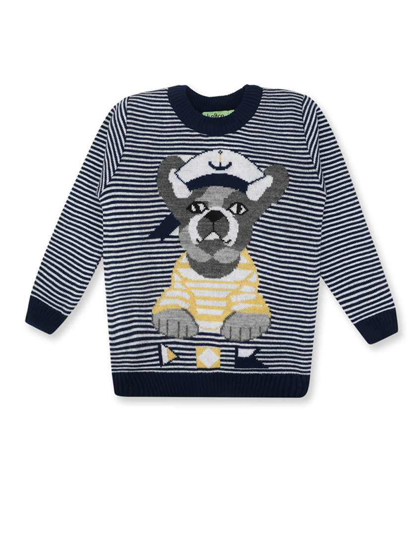 boys striped long sleeves sweater - 21360070 -  Zoom Image - 0
