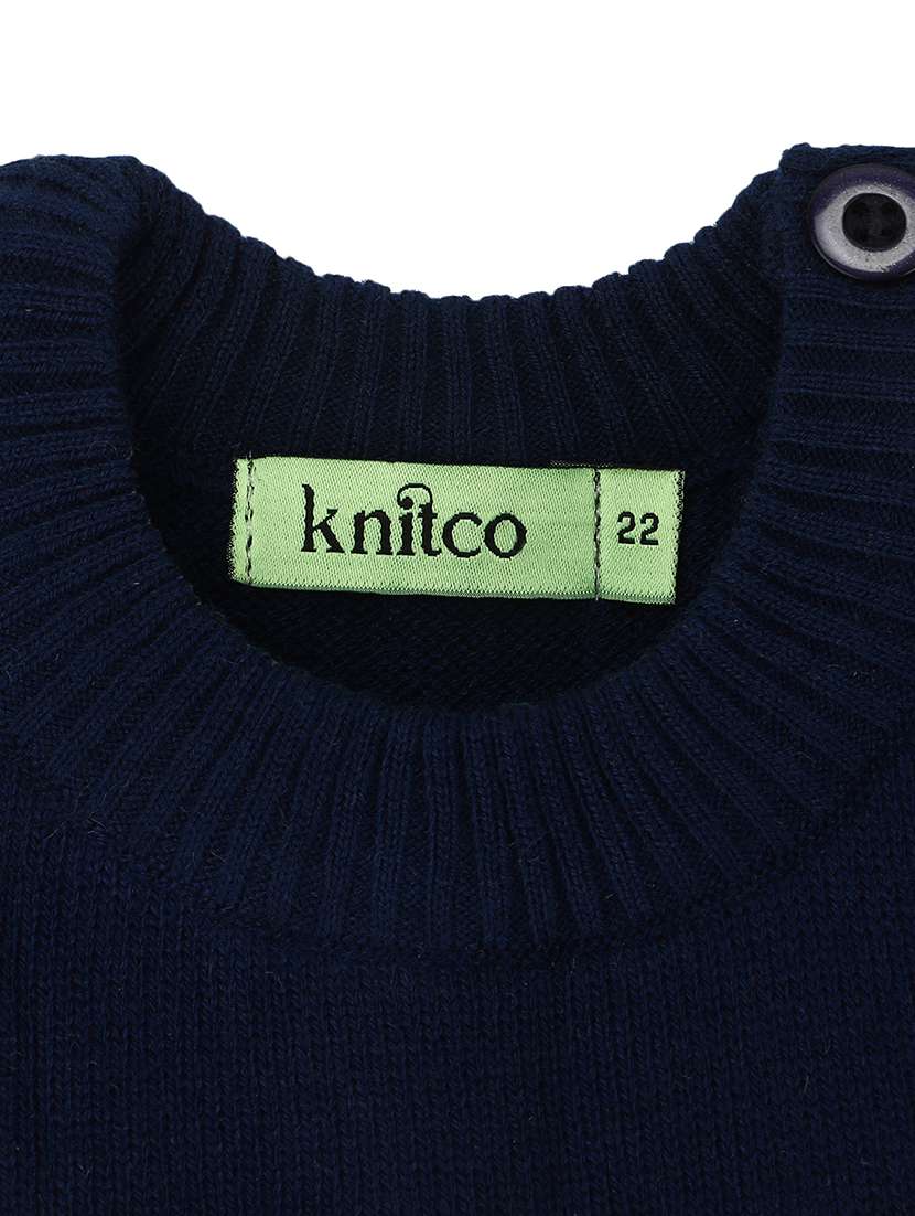 kids long sleeved self design sweater - 21360072 -  Standard Image - 4