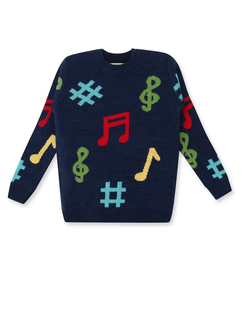 kids long sleeved printed sweater - 21360075 - Standard Image - 1