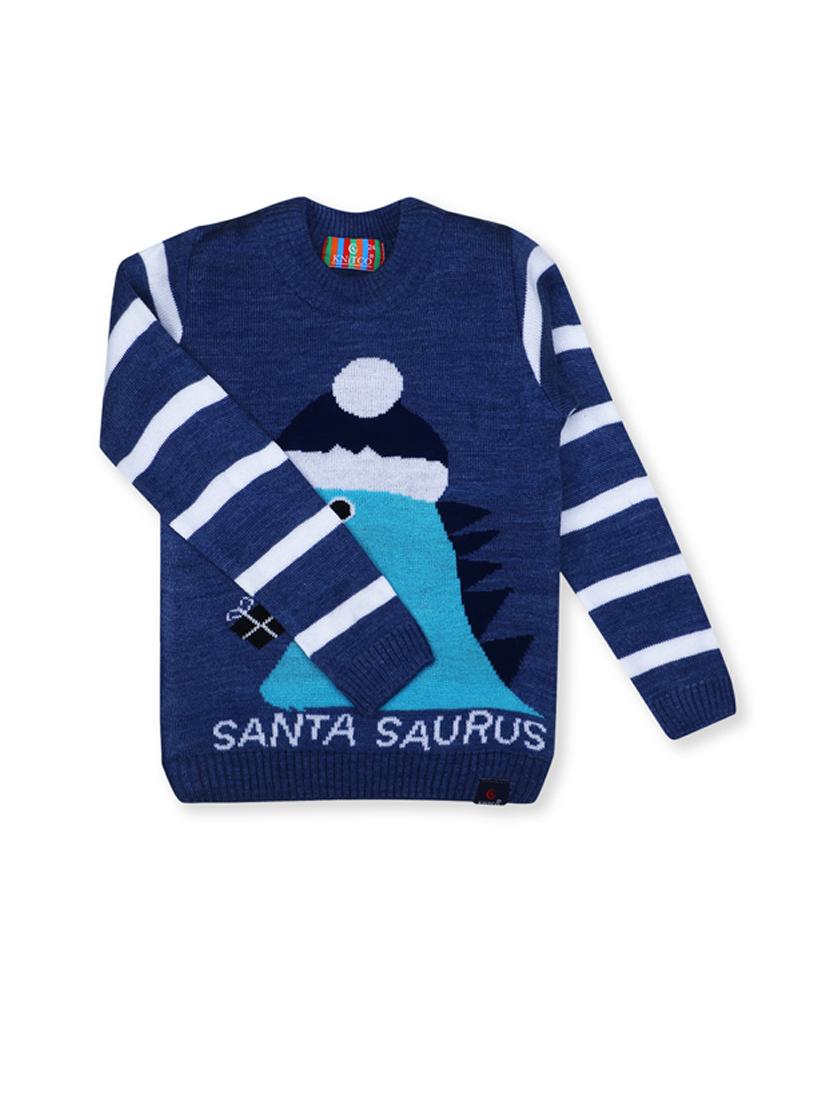 kids long sleeved self design sweater - 21360076 - Standard Image - 1