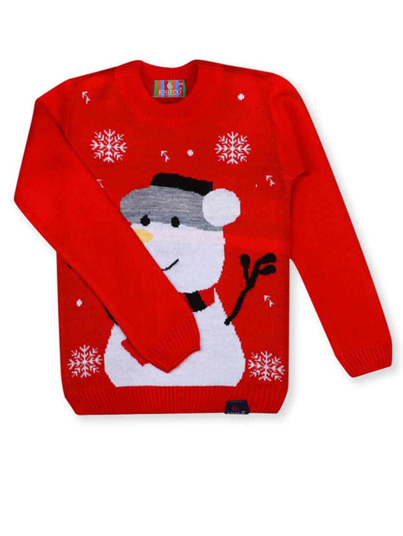 kids long sleeved self design sweater - 21360078 - Standard Image - 1