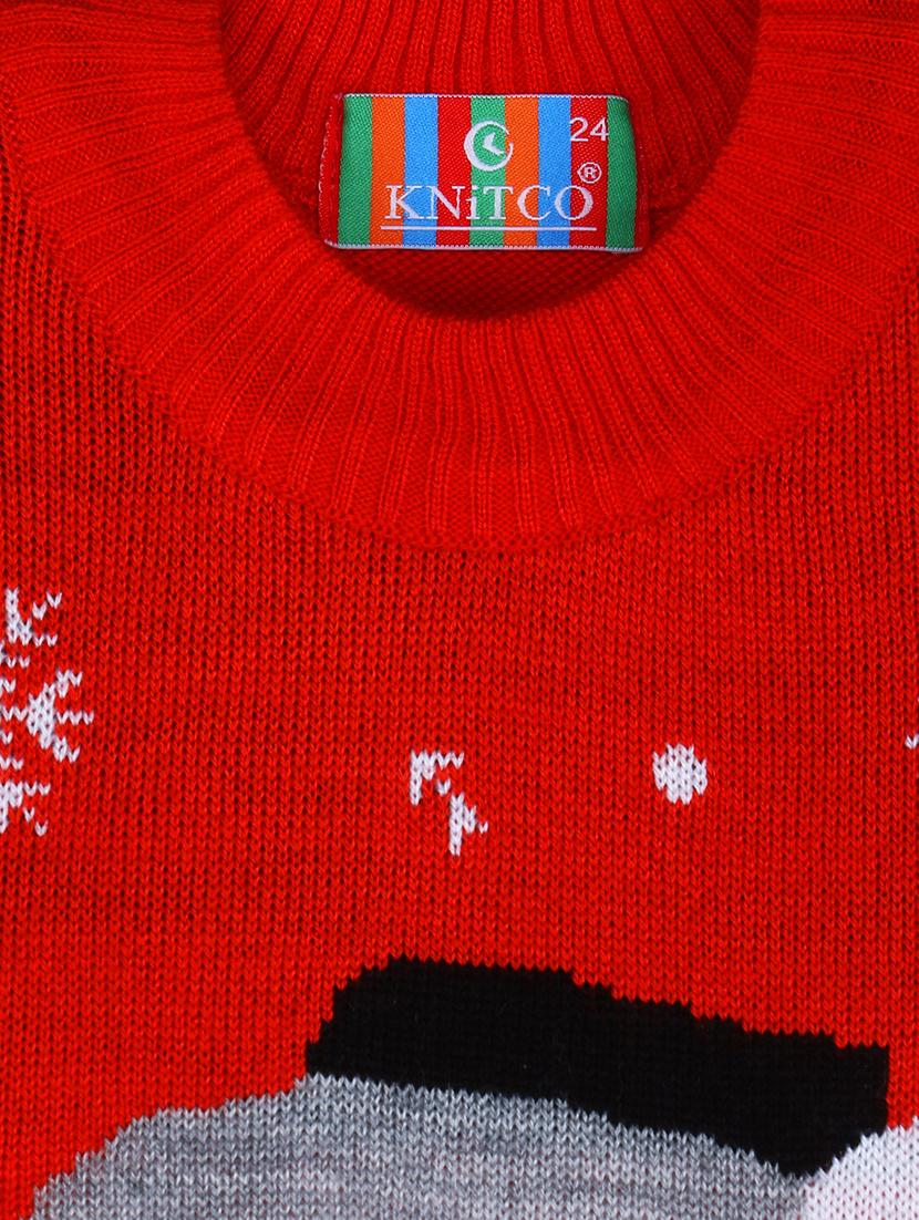 kids long sleeved self design sweater - 21360078 - Standard Image - 4