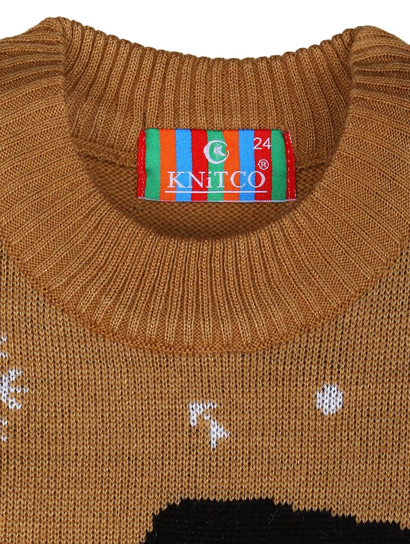 kids long sleeved self design sweater - 21360079 - Standard Image - 4