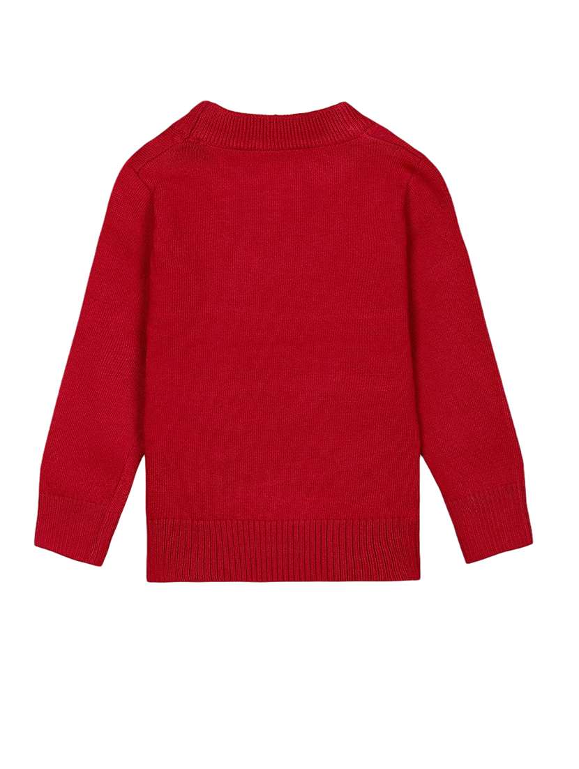 kids long sleeved self design sweater - 21360082 -  Standard Image - 1