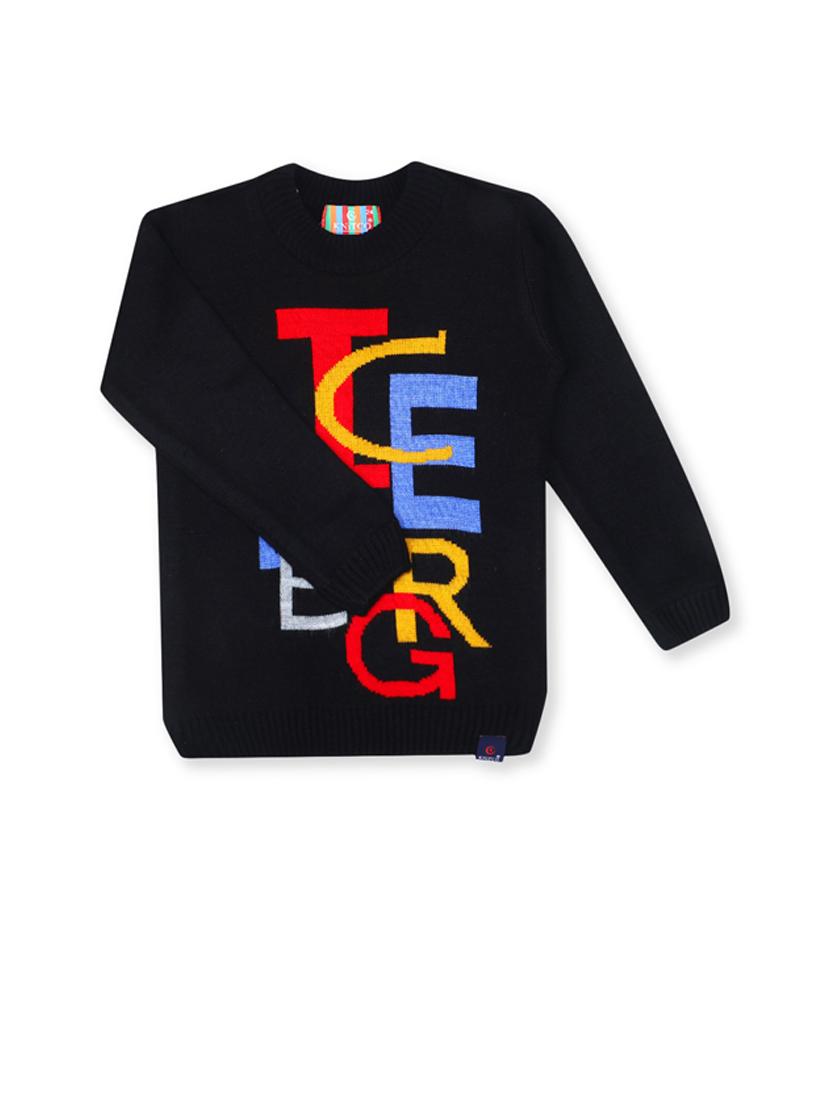 kids long sleeved typographic sweater - 21360085 - Standard Image - 1