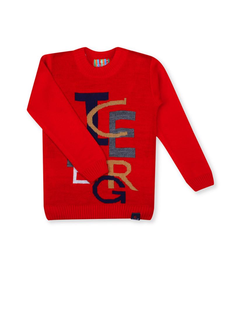 kids long sleeved self design sweater - 21360086 - Standard Image - 1
