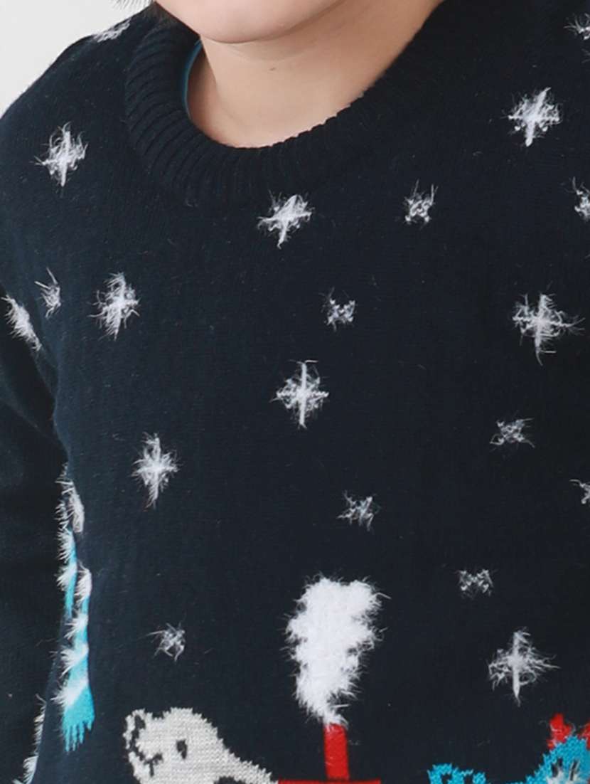 kids long sleeved printed sweater - 21360097 - Standard Image - 6