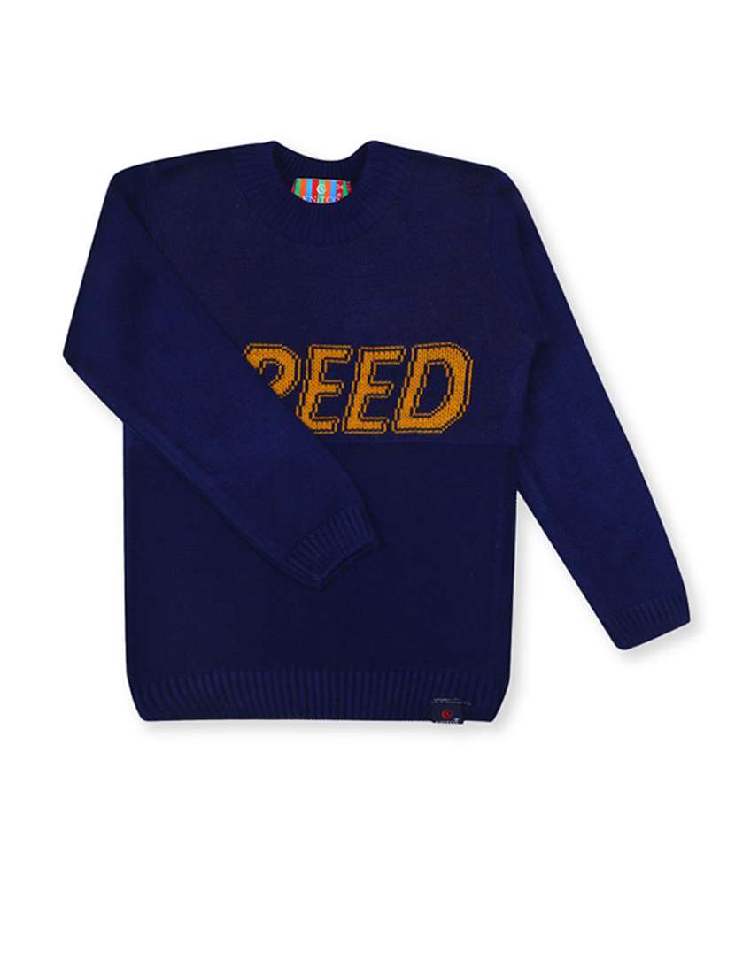 kids long sleeved self design sweater - 21360102 - Standard Image - 1